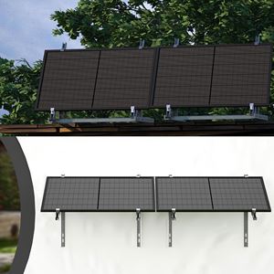 600W Solar PV system(adjustable bracket)(2*405W，all black)